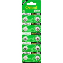 Ayt Oxford Ag1 Lr621 Alkalin 10 Lu Saat Pili Düğme Pil 1.55 Volt