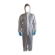 Tek Kullanımlık Fermuarlı Tela Koruyucu Tulum 50 G Beyaz
