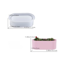 Silikon Kalıp Taş Tozu İthal Dekoratif Küçük Sandal Saksı Mumluk Kalıbı Epoksi Reçine Hb80-0160