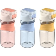 Vagonlife 450ml Pipetli Tritan Su Matarası Sarı-Mavi-Turuncu VGN030 Vagonlife 450ml Pipetli Tritan Su Matarası Sarı-Mavi-Turuncu VGN030