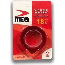 RENUZU Meg Çift Taraflı Akrilik Silikonize Bant 18 Mm X 2 Metre