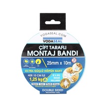 Vodaseal Çift Taraflı Montaj Bantı 25mmx10mt Ultra Köpük Bant