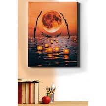 Webstyle Sayılarla Boyama Seti Kasnaklı Ay Batarken 40 X 50 Cm