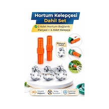 1/2 Bahçe Hortumu Bağlantı Ve Onarım Seti, 2 Adet Ekleme Aparatı Ve 4 Adet Kelepçe Dahil, Dayan