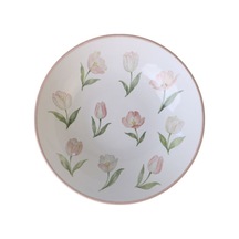 Keramika Lale Çukur Tabak 21 Cm Çok Renkli