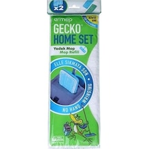 Ermop Gecko Mikrofiber Tablet Mop Yedek Beyaz 10 Adet