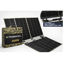 Prismacell 500 Watt 500w Katlanabilir Solar Panel Topcon Hücreli Yüksek Performanslı Katlanır Güneş Paneli