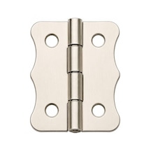 Nikel 100 Adet Papatya Menteşe Düz 36x24 Mm - Dekoratif Çerçeve Fener Sandık Kutu Menteşesi Sarı