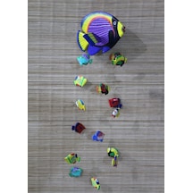 3 Adet Hayvan Figürlü Rüzgar Çanı 75 Cm Uzunluk, Dekoratif Bahçe Balkon Süsü, Animal Figurine Wind Chime