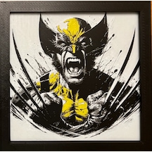 Wolverine Kızgın 3d Baskı Tablo Çerceve