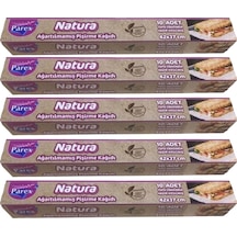 Natura Ağartılmamış Hazır Kesilmiş Pişirme Kağıdı 10 Lu 5 Paket
