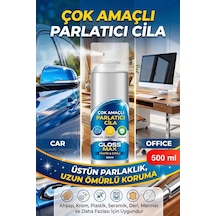 Parlatıcı Paslanmaz Çelik Yüzey Temizleyici Parlatıcı Sprey 500 Ml Ankastre Fırın Davlumbaz Buzdola