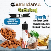 Castle Long Five Pawns Dıy Kit Kavrulmuş Badem Bourbon Gıda Aroması %20 Oranda Aroma İçerir Hazır Değildir 60 Ml