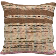 Zehra Abla Halı Yeni El Dokuma Dekoratif Kilim Kırlent Yastık Kılıfı 6484 Çok Renkli