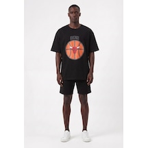 Blow Up Future Gen Günlük Spor Tişört Basketbol Siyah Oversize 142040 SİYAH