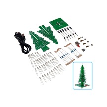 Dc 5v Yanıp Sönen Rgb Led 3d Noel Yılbaşı Çam Ağacı Kendin Yap Hobi Devresi Dıy Lehimleme Kiti Demonte Montesiz