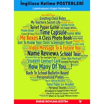 İngilizce Öğreten Kelime Posterleri (22 Laminasyonla KAPLI)