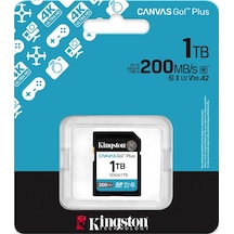 Kingston Sdcg4-1tb 1tb Microsdxc Canvas Go Plus Gen4 200mb-s A2 U3 V30 Card + Adp Hafıza Kartı