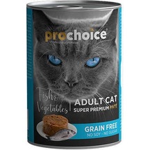 Prochoice Balıklı ve Sebzeli Pate Konserve Yetişkin Kedi Maması 12 x 400 G