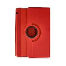 Bezos Huawei Mediapad T5 10 Kılıf 360 Tablet Deri Kılıf - Kırmızı Bezos1