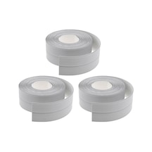 Güncelçarşı 3 Adet- 3.2m X 38 Mm Su Sızdırmaz Banyo Mutfak Lavabo Küvet İzolasyon Şerit Gri