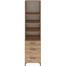Hyperion Dolap 4 Raflı 3 Çekmeceli 60x44x243 Çam-çam Çam