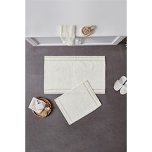 Doquhome Dora Banyo Paspası Krem&vizon 60x100cm Krem