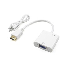 Hdmı To Vga + Ses Kablolu Çevirici Projeksiyon Uyumlu Sesli Kablo