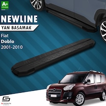 S-dizayn Fiat Doblo Uzun Şase Newline Siyah Yan Basamak 223 Cm 20