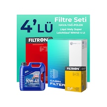 Fiat Palio 1.4 Benzinli Filtre Bakım Seti Liqui Moly Motor Yağlı 1998-2012 4 Lü 8200BKMFLSHNGFL23626