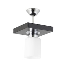 Tekli Modern Spor Model Kare Tepsi Siyah Avize