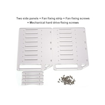 Xindoker Özelleştirilebilir 4-10 Yuvalı Akrilik Sabit Disk Rafı, Hızlı Kurulum Ve Gelişmiş Soğutma İle Dıy Uyumlu