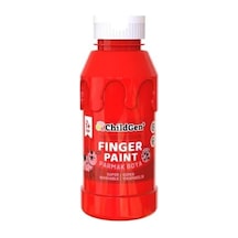 Childgen Süper Yıkanabilir Parmak Boya 350ml - Kırmızı
