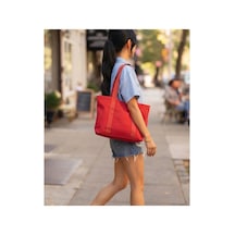 Tuttobene Trendy Red Tote Omuz Çantası Tb023 Kırmızı