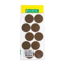 Cateksss Pacific Yuvarlak Yapışkanlı Sandalye Koltuk Mobilya Ayak Keçesi Felt 18 Mm Kahve Kahverengi
