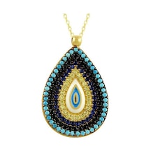 Damla Göz Kolye 3.64 Gram 14 Ayar Altın