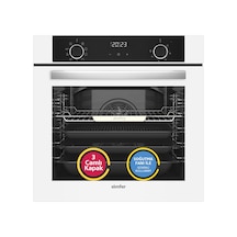 Simfer 8216 10 Fonksiyon Airfry Beyaz Cam Ankastre Fırın Dijital