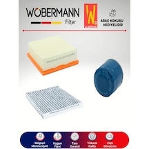 Wöbermann Opel Corsa D 1.3 CDTI Filtre Bakım Seti 2011-2015 3'lü Karbonlu