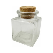 Olio Cam Şişe Kavanoz Şişemantarı Tıpalı Kare 50 Ml 480 Adet