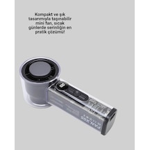 Northcity Ultra Sessiz Usb Şarjlı Fan - Taşınabilir Tasarım Ve 3000 Mah Batarya