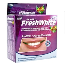 Favori Fresh White Diş Beyazlatıcı Karanfil Aromalı Parlatıcı Bakım Tozu 50 G x 2