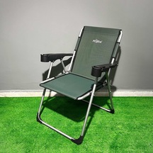 Outdoor Argeus Rock Katlanabilir Kamp Sandalyesi Bardaklı - Haki A-04