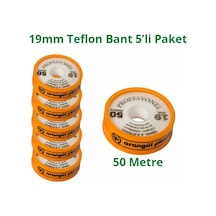 Arangül Teflon Bant Sızdırmazlık 19mm X 50 Metre 5 Adet