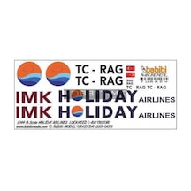 Babibi Dat01073 1/144 Ölçek, Holiday Airlines, Lockheed L-1011, Tr, Dekal Çıkartma