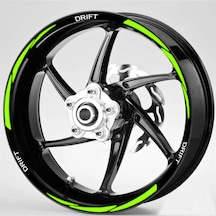 Motosiklet Jant Şeridi Drift Uyumlu Beyaz-fıstık Yeşili Reflektifli Neon Sağ-sol/ön-arka-128