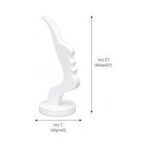 Dekoratif Gözlük Standı, 13 Cm Yükseklik, 7 Cm Genişlik, Beyaz 165-Koyu Yeşil