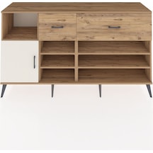 Kronos Konsol 6 Raflı 2 Çekmeceli Tek Kapaklı 176x59x99 Çam-ayta Çam-aytaşı/çam