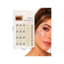 İnci Elmas Model Yapışkanlı Yüz Taşı Face Gems Taşlı Yüz Ve Vücut Süsü