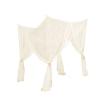 Mufunye Pratik Kurulumlu 1.8m Yatak İçin Sineklik - 4 Kapılı Ultra İnce Ağ