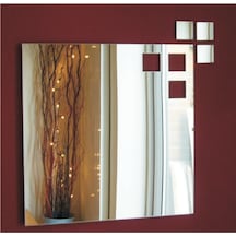 M3 Decorium Squares Dekoratif Ayna Gümüş